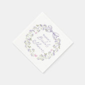 Wildblumen Cottagecore Brautparty Serviette (Ecke)