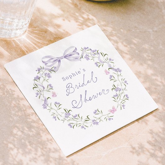 Wildblumen Cottagecore Brautparty Serviette
