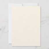 Wildblumen Creme boho Luxus Hochzeit Einladung (Rückseite)