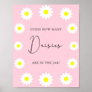 Wildblumen Daisy - Raten Sie mal, wie viele Molker Poster