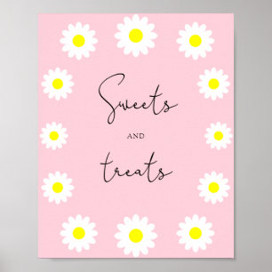 Wildblumen daisy - Süßigkeiten und Leckerei Babydu Poster