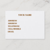 WILDBLUMEN DAISY VISITENKARTE (Rückseite)