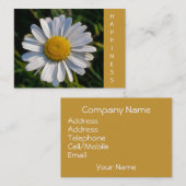 WILDBLUMEN DAISY VISITENKARTE (Vorne/Hinten)