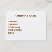 WILDBLUMEN DAISY VISITENKARTE (Rückseite)