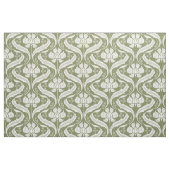 Wildblumen Damask Olive Green Stoff (Fat Quarter (45,7 x 55,9 cm))