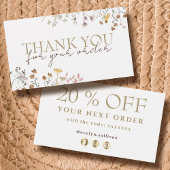 Wildblumen Dank Discount-Karte