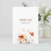 Wildblumen Danke (Stehend Vorderseite)