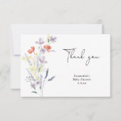 Wildblumen danke Babydusche (Vorderseite)