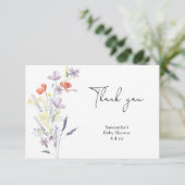 Wildblumen danke Babydusche (Stehend Vorderseite)