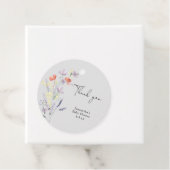 Wildblumen danke Babydusche Geschenkanhänger (Beispiel)