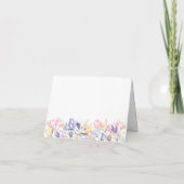 Wildblumen danken dir Baby Shower Dankeskarte (Rückseite)
