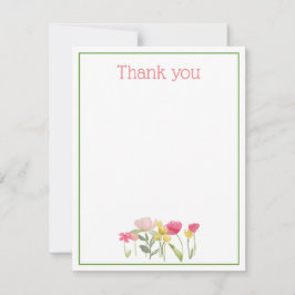 Wildblumen Dankeskarte