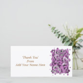 WILDBLUMEN DANKESKARTE (Stehend Vorderseite)