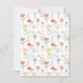 Wildblumen Dankeskarte (Rückseite)