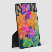 Wildblumen Dark Academia Tabletop Plaque Fotoplatte (Seite)