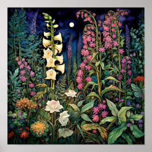 Wildblumen Dark Art Print Poster