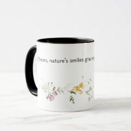Wildblumen, das Lächeln der Natur Tasse