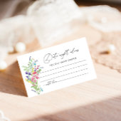 Wildblumen Datumsanzeige Begleitkarte