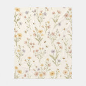 Wildblumen-Decke – Cozy Wildflower Throw  Fleecedecke (Vorderseite)