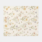 Wildblumen-Decke – Cozy Wildflower Throw  Fleecedecke (Vorderseite (Horizontal))