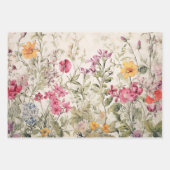 WILDBLUMEN DEKORATIVE PAPIERSET GESCHENKPAPIER SET (Vorderseite 2)