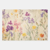 WILDBLUMEN DEKORATIVE PAPIERSET GESCHENKPAPIER SET (Vorderseite 2)