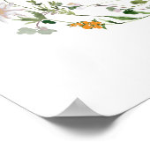 Wildblumen Der Abend vor der Probe willkommen Poster (Ecke)