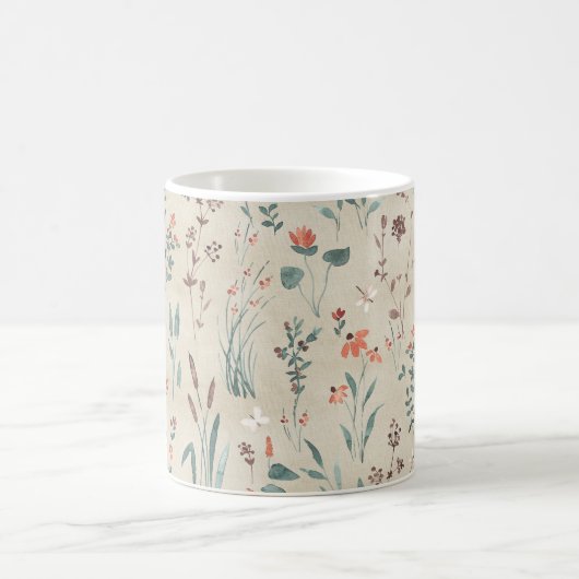 Wildblumen der Flora Kaffeetasse (Mittel)