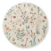 Wildblumen der Flora Keramikknauf (Vorderseite)