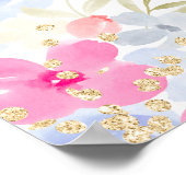 Wildblumen der Gartenpastellpflanzen willkommen Ab Poster (Ecke)