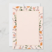 Wildblumen der Goldjustiz Abschluss Einladung (Rückseite)