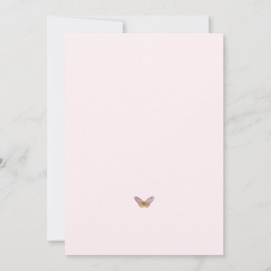 Wildblumen der Heiligen Kuh Brautparty Einladung (Rückseite)