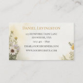 Wildblumen der Honigbiene Visitenkarte (Rückseite)