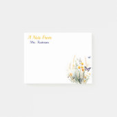 Wildblumen der Lehrer Post-it Klebezettel (Vorderseite)