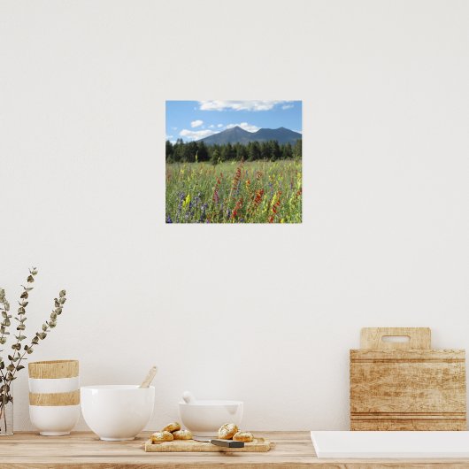 Wildblumen der Leitkräfte Poster (Küche)