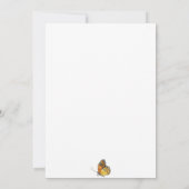 Wildblumen der Prärie, Bienen, Schmetterlinge Kind Einladung (Rückseite)