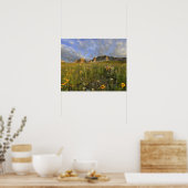 Wildblumen der Prärie im Gletschertal Poster (Küche)