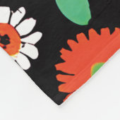 Wildblumen der Retrofeder Fleecedecke (Ecke)