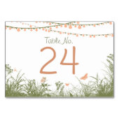 Wildblumen der String-Lights-Tischnummer Tischnummer (Vorderseite)