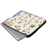 Wildblumen der Wasserfarbe. Laptopschutzhülle (Vorne Knopf)