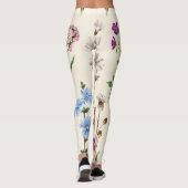 Wildblumen der Wasserfarbe. Leggings (Rückseite)