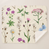 Wildblumen der Wasserfarbe. Sherpadecke (Vorderseite (Horizontal))