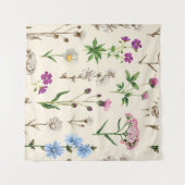Wildblumen der Wasserfarbe. Wandteppich (Vorderseite (Horizontal))