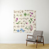 Wildblumen der Wasserfarbe. Wandteppich (Beispiel (Horizontal))