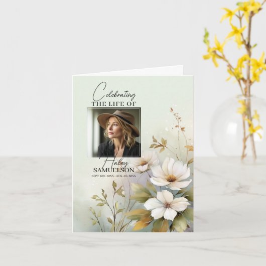 Wildblumen des Beerdigungsprogramms | FOTO Karte (Gelbe Blume)