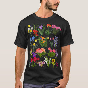 Wildblumen des Botanischen Gartens Pflanze T-Shirt
