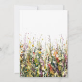 Wildblumen des Buntgartens 40. Einladung (Rückseite)