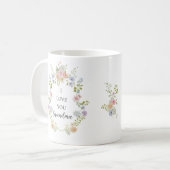 Wildblumen des Frühlings | Liebe You Oma Kaffeetasse (Vorderseite Links)