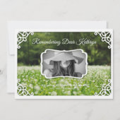 Wildblumen des Gedächtnisses Einladung (Vorderseite)