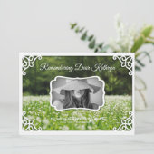 Wildblumen des Gedächtnisses Einladung (Stehend Vorderseite)